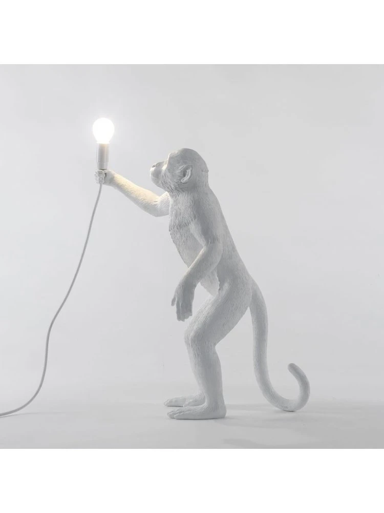 Seletti Monkey Lamp Standing - Wit 7 Seletti Monkey Lamp Standing - Wit - Afbeelding 5