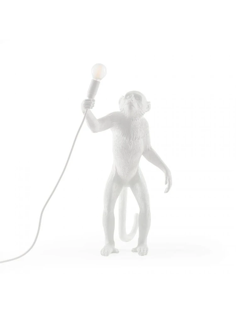 Seletti Monkey Lamp Standing - Wit 3 Seletti Monkey Lamp Standing - Wit