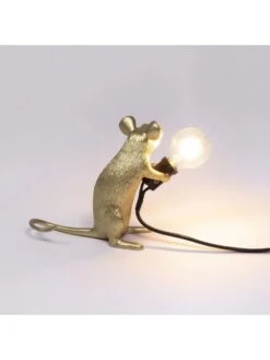 Seletti Mouse Lamp Mac - Goud 14 Seletti Mouse Lamp Mac - Goud -Huisverlichting seletti mouse lamp mac goud 2