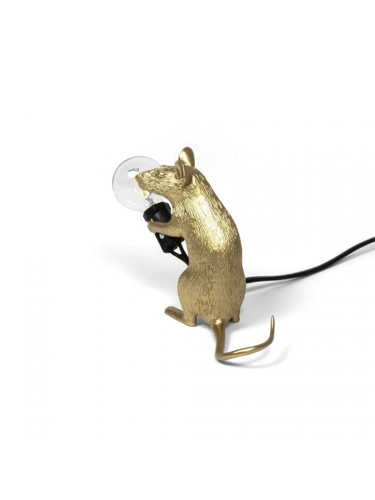 Seletti Mouse Lamp Mac - Goud 6 Seletti Mouse Lamp Mac - Goud - Afbeelding 4