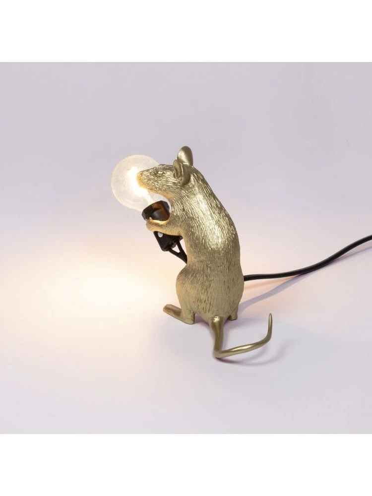 Seletti Mouse Lamp Mac - Goud 7 Seletti Mouse Lamp Mac - Goud - Afbeelding 5
