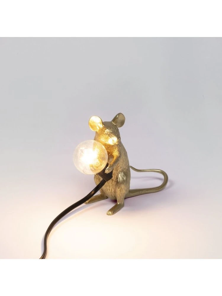 Seletti Mouse Lamp Mac - Goud 11 Seletti Mouse Lamp Mac - Goud - Afbeelding 9